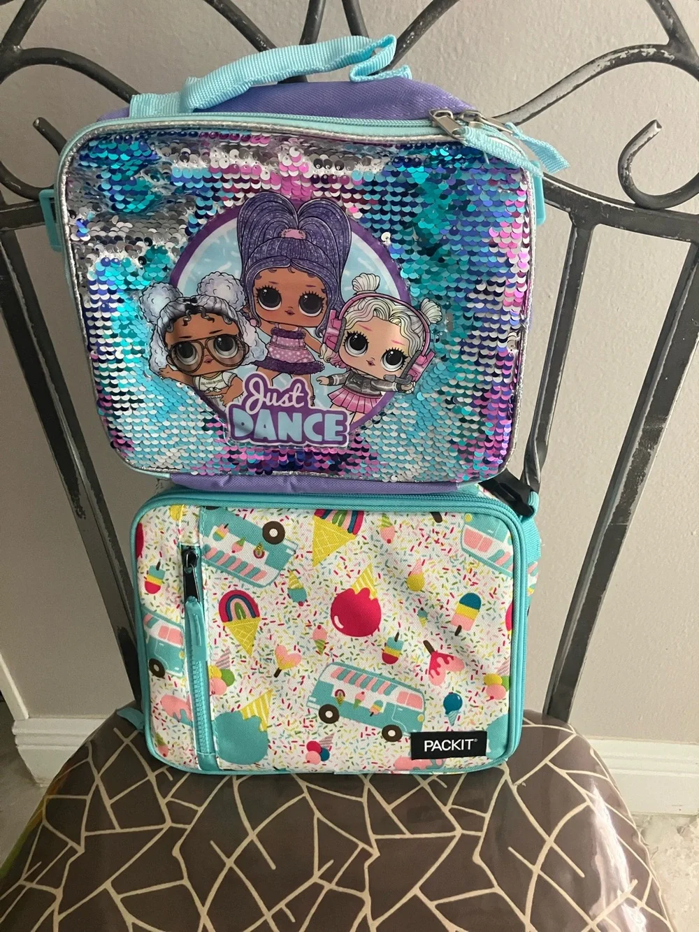 TWO - PACKIT and LOL SURPRISE Girls Print Girls Lunch Bags